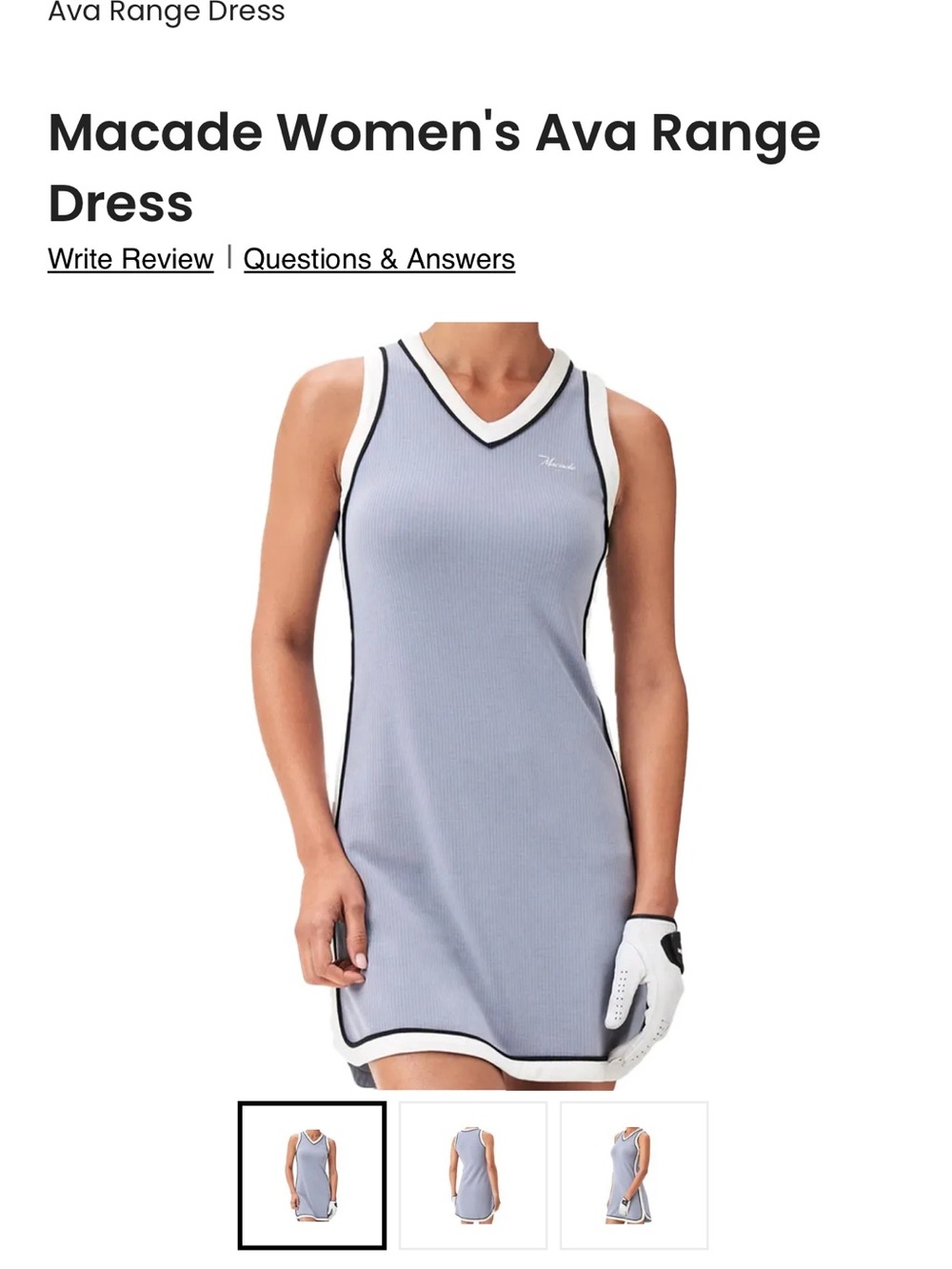 Macade Women's Ava Range Mini Dress in Light Blue